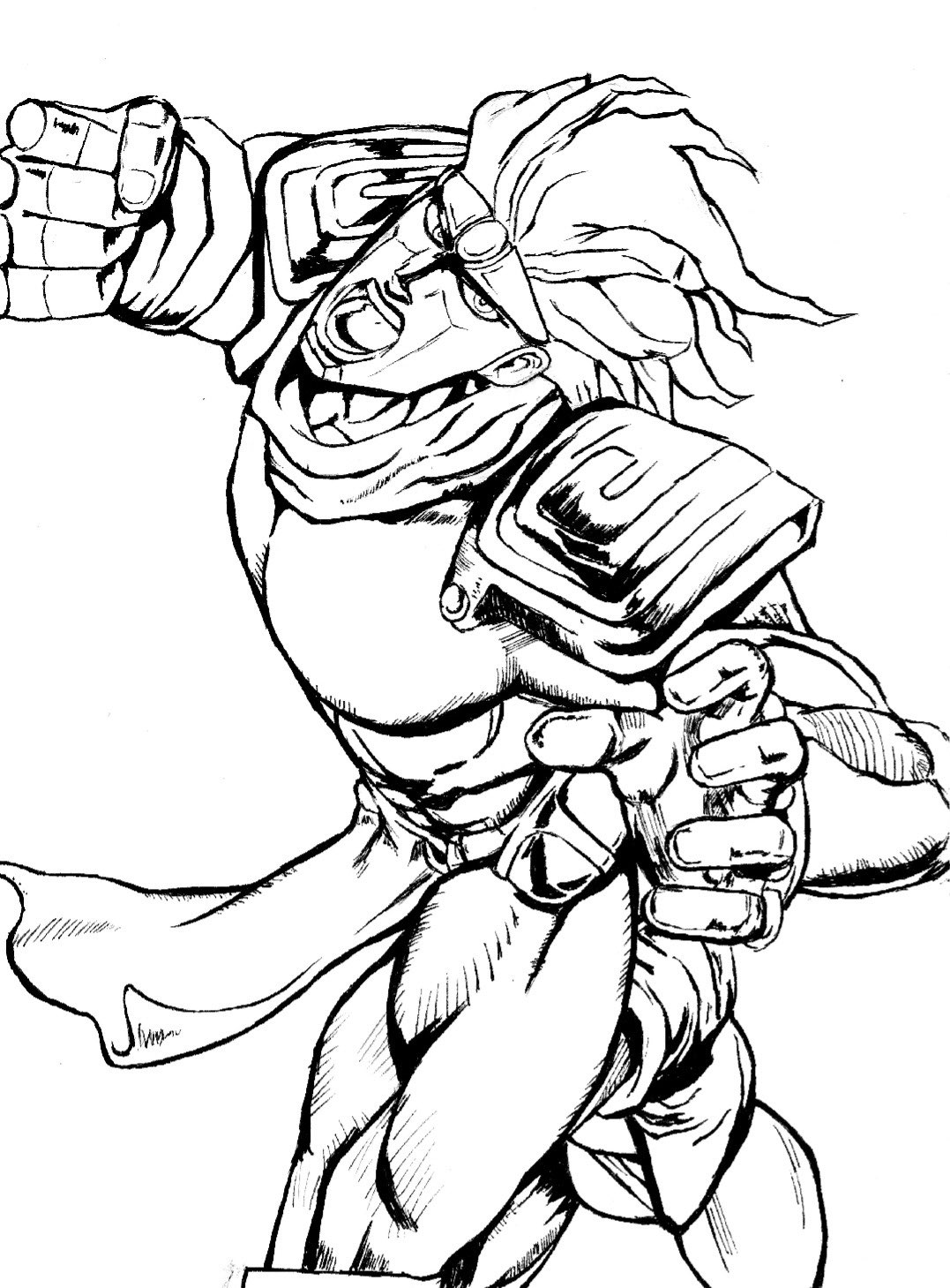 Star Platinum Illustration
